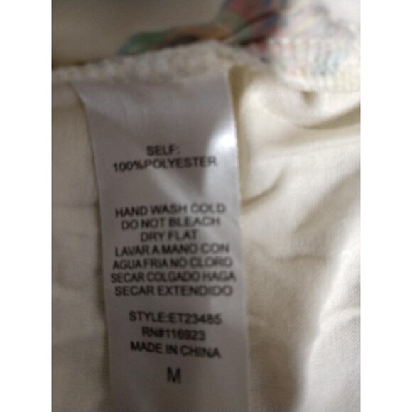 Easel Los Angeles Owl Print Oversized Top M - Picture 7 of 8